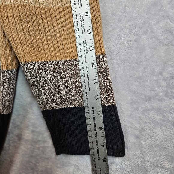 Liz Claiborne Woman Striped Turtleneck Sweater 1X Ribbed Knit career modest - Picture 9 of 14